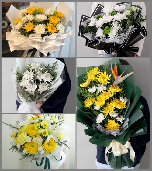 山东日照莒县峤山镇白事花束代送